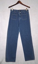 GAP Loose Mid Rise Relaxed Wide Straight Leg Sz 16 Denim Jeans Patch Pockets Y2K