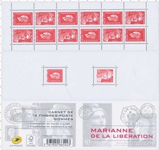 France carnet -  Marianne de la Libération, N°1522, neuf ** -  2015