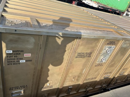 MOA Shipping Container 20596-0349 with Relief Valve & Security Seal