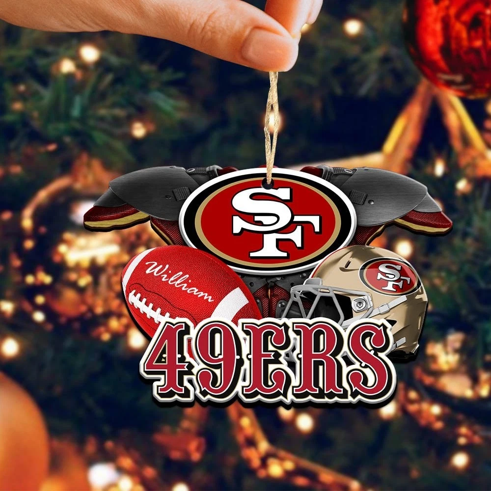 Personalized San Francisco Team 49ers Sport Ornament Gift For Fans