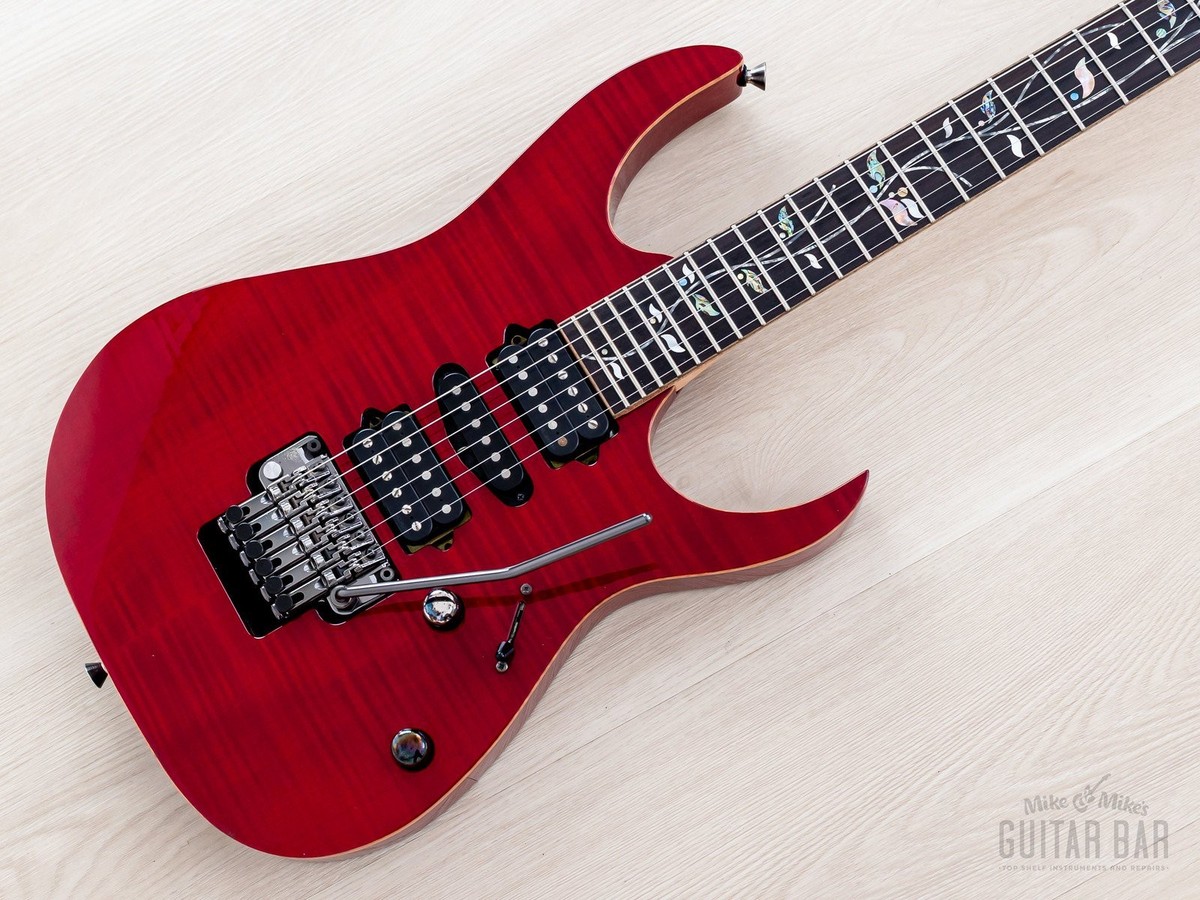 2013 Ibanez J. Custom RG8570Z Red Spinel AAA Maple w/ Case, COA | eBay