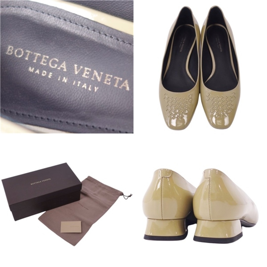 BOTTEGA VENETA PUMPS BRAIDED ENAMEL LEATHER HEELS SHOES 35 Used MOLO-0 thumbnail 9