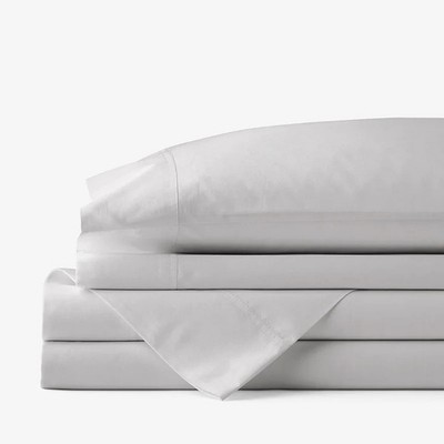 Company Classic Cool Cotton Percale Bed Sheet Set - Gray Smoke