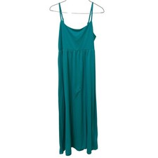 Old Navy Teal Green Maxi Dress Sleeveless Casual Summer Sundress Women's