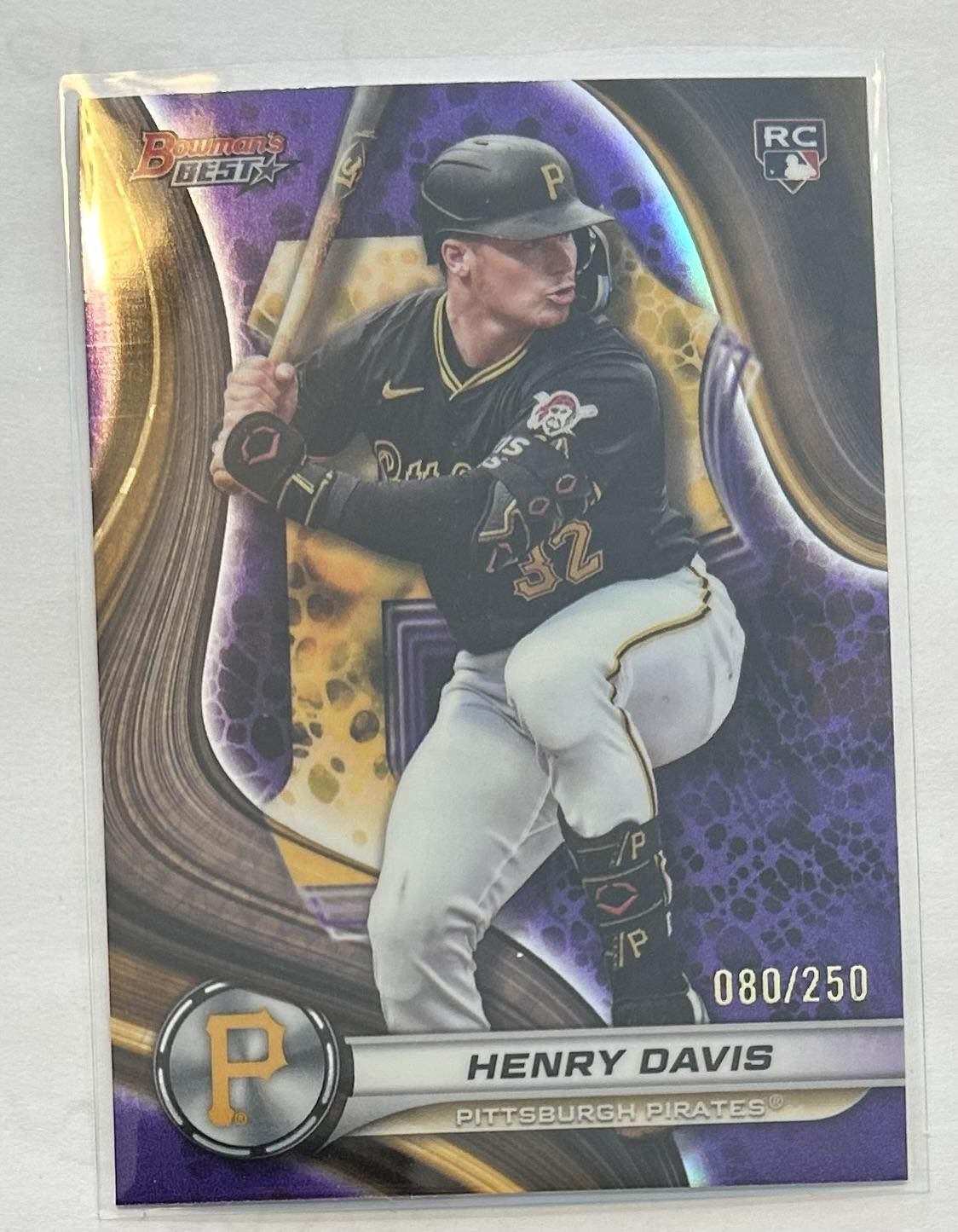 2024 Bowman's Best #50 Henry Davis Purple Refractors #/250