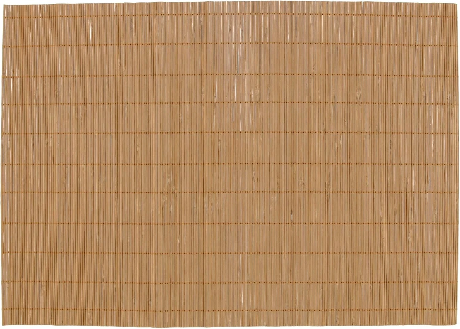 BambooMN Bamboo Placemat/Sushi Rolling Mat - 18" x 13" - Brown, 4 pcs - Thumbnail 3