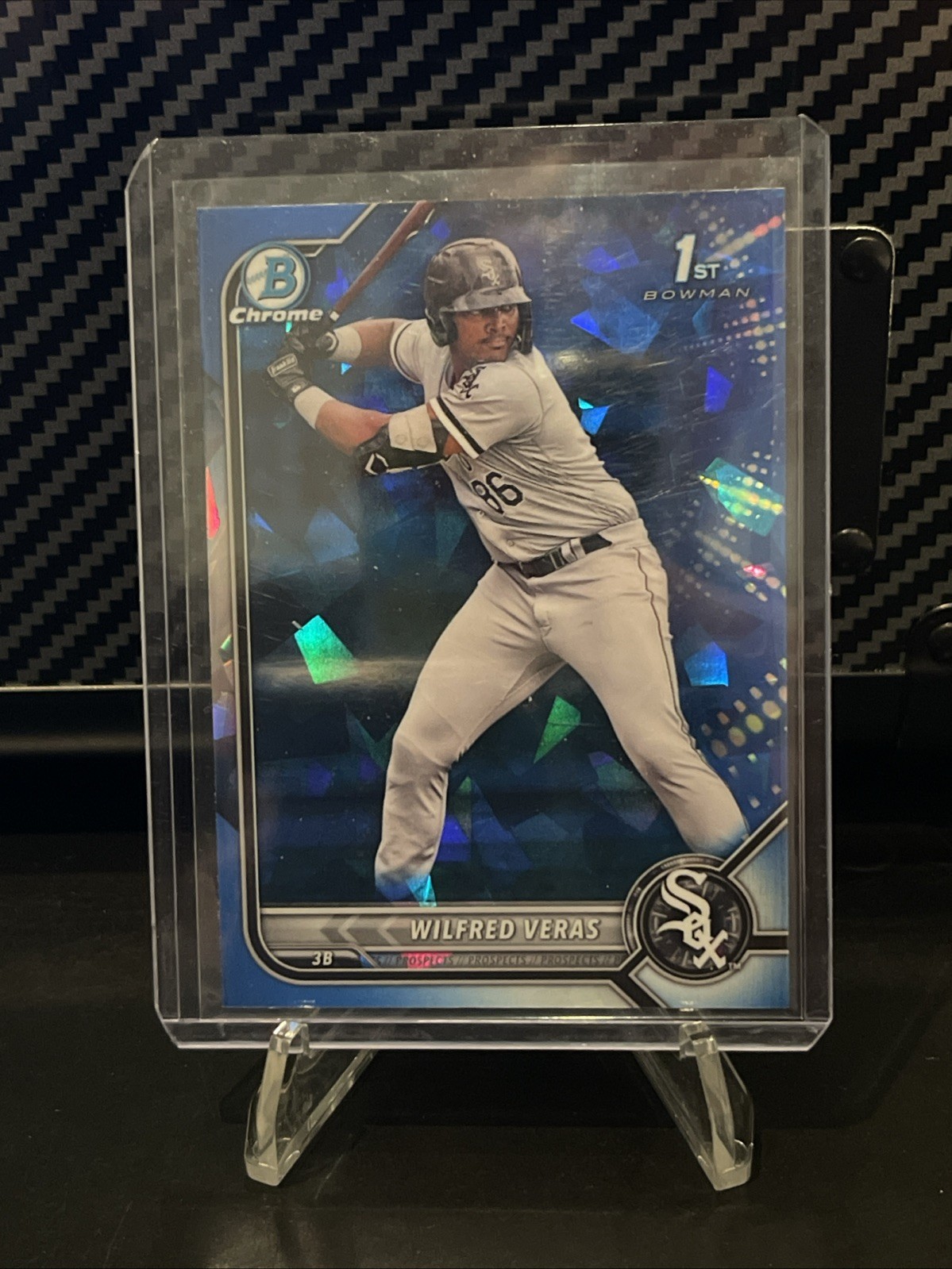 2022 Bowman Chrome Prospects Sapphire #BCP-183 Wilfred Veras
