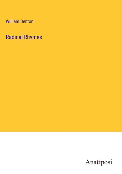 William Denton | Radical Rhymes | Buch | Englisch (2023) | Gebunden-image