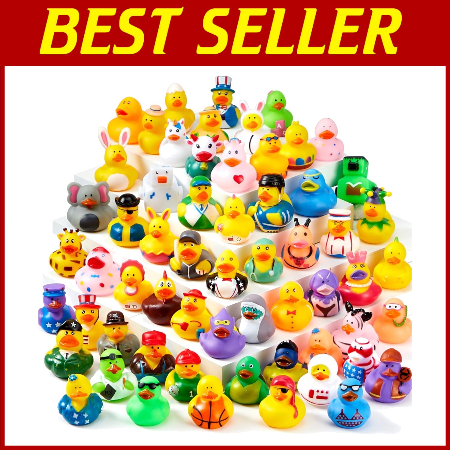 Variety Pack of Mini Rubber Ducks for Parties
