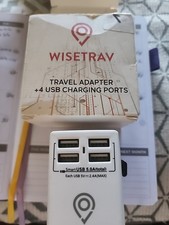 Universal Travel Adapter, International Power Adapter 4 Charging USB Ports