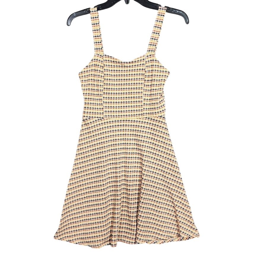 Altar'd State Dress Women's Medium Houndstooth A Line Mini Dress