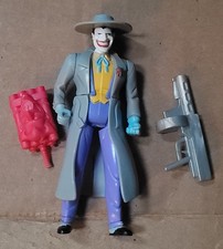 ADVENTURES OF BATMAN ANIMATED MACHINE GUN JOKER FIGURE-GRAY OUTFIT-MINT