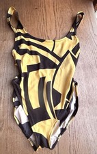 vintage 80s Cole California high cut swimsuit Low Back Yellow