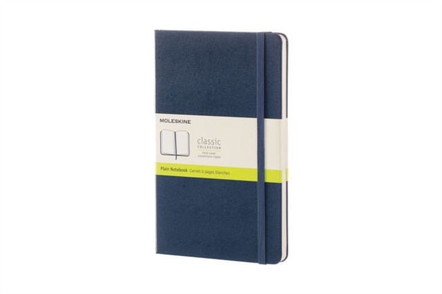 Moleskine Sapphire Blue Large Plain Notebook Hard (Paperback Book)