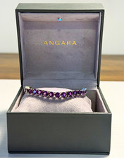 Angara 925 Silver Purple Amethyst Tennis Brac...