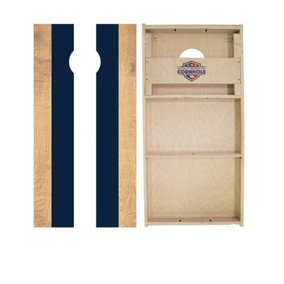 Cornhole Boards Skips Garage WSOC Size Black White Foldable Outdoor Game