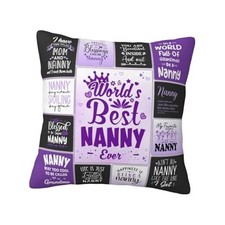 Christmas Nanny Gifts, Gifts for Nanny, Best Nannie Gifts Throw Pillow nanny