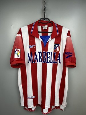 Atletico Madrid Home Football Shirt 1998/99 Adults Reebok Size XL