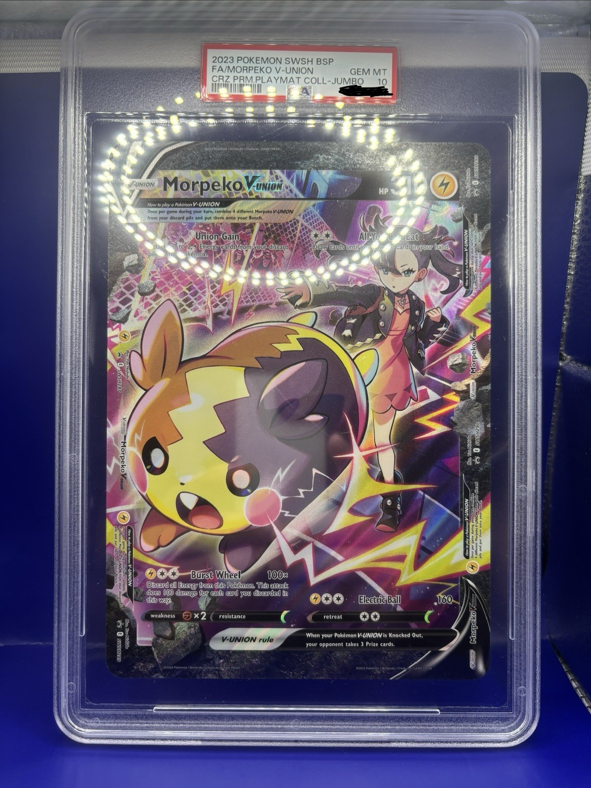 Morpeko V-Union SWSH289 SWSH: Sword & Shield Promo Cards Holo Jumbo PSA 10