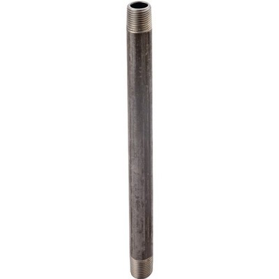 ProSource 1/4X41/2 Pipe Nipple, 1/4 in, Male, Steel, SCH 40 Schedule, 4-1/2 in L