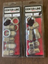 10 Center Line Chrome .500 Closed End 12-20 Lug Nuts W Washers L-5100