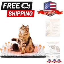 Self Warming Cat Bed 24 x 18 in - Dogs Cat Beds for Indoor Outdoor, Machine W...