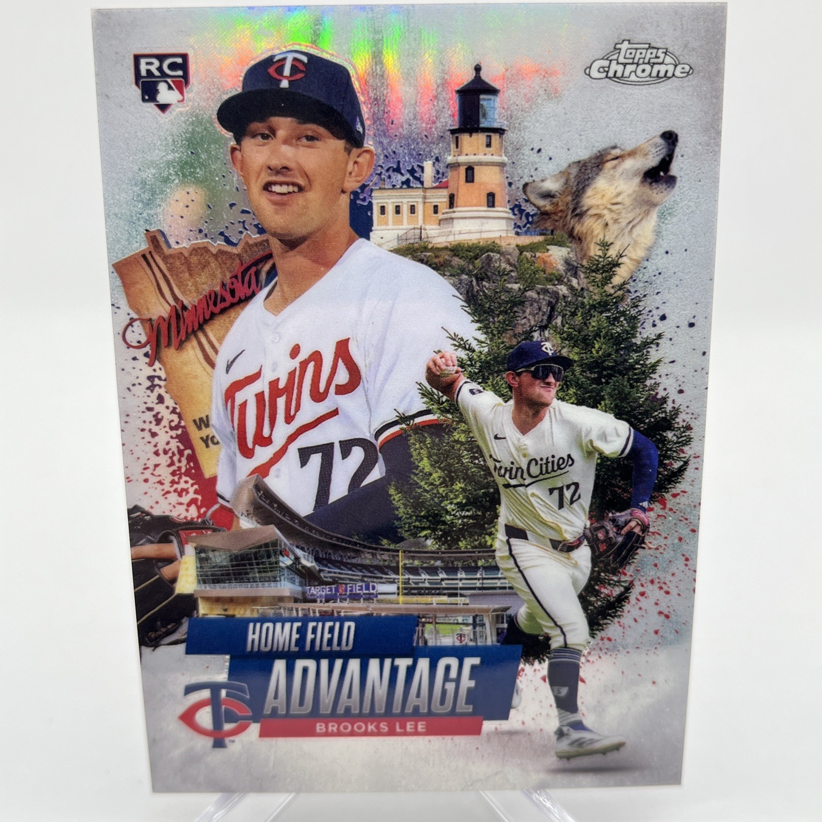 2025 Topps Chrome Brooks Lee Home Field Advantage HFA SSP - Twins RC