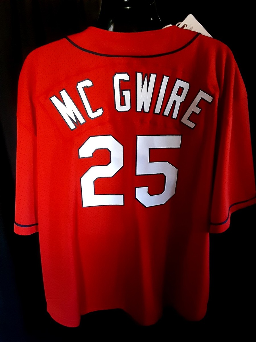 St Louis Cardinals McGwire Men's Mitchell Ness Big Tall Jersey 5X