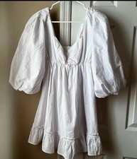 Show Me Your Mumu Mandi White Mini Dress. Women’s Medium