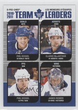 2011-12 O-Pee-Chee Team Leaders Phil Kessel Clarke MacArthur James Reimer 0a1
