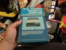 Vintage Kraco Stereo Cassette Adapter for 8 Track Player KCA-7
