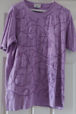 Essential Elements Purple T Shirt  M