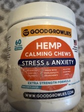 Hemp Calming Chews for Dogs Relief Stress  Anxiety Dog Calming Chews Ct 60