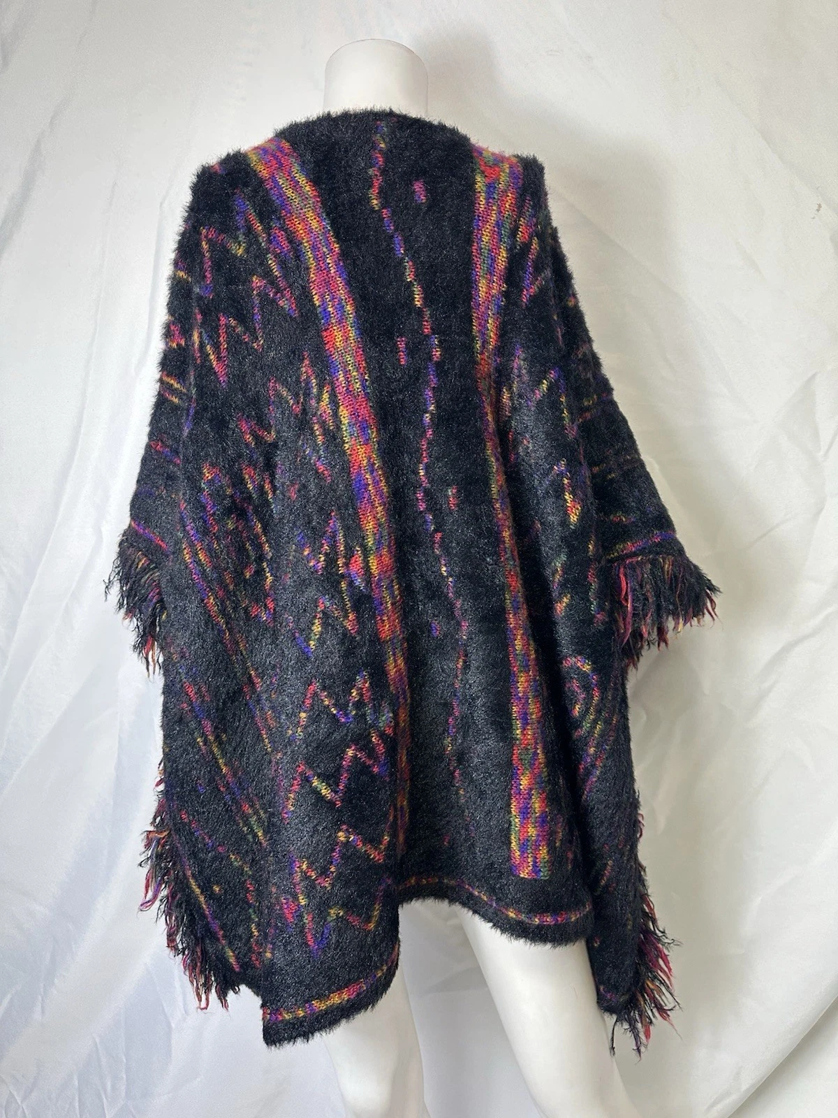 Arianna By Howard Women One Size Poncho Cardigan Oversized Multicolored SOFT !