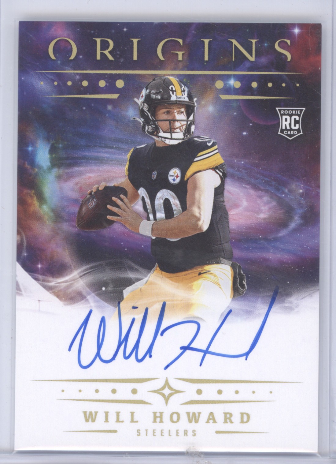 2025 Panini Origins #RA-WHO Will Howard Rookie Autographs