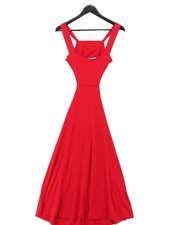 Superdry A-Line Maxi Dress UK10 in Red