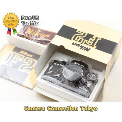 Rare Final Late [MINT in Box] Nikon F2 Eye Level 35mm Film Camera Black MF JAPAN