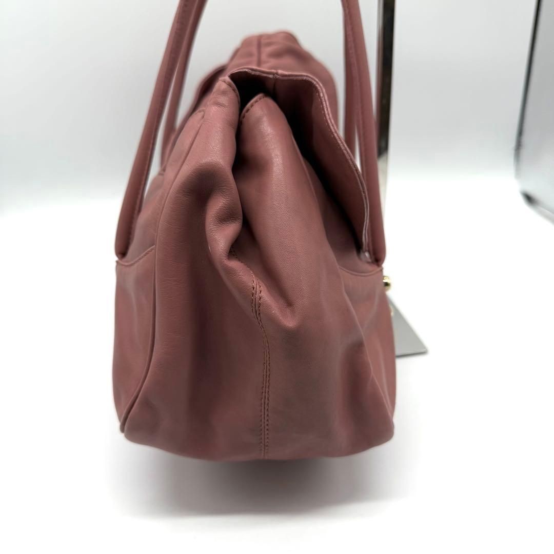 Francesco Biasia Leather Tote Bag Pink Archive Y2K Grunge Vintage