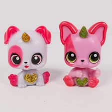 ZURU Rainbocorns Puppycorn  Kittycorn Mini Figures Set of 2 w/ Glitter Horns