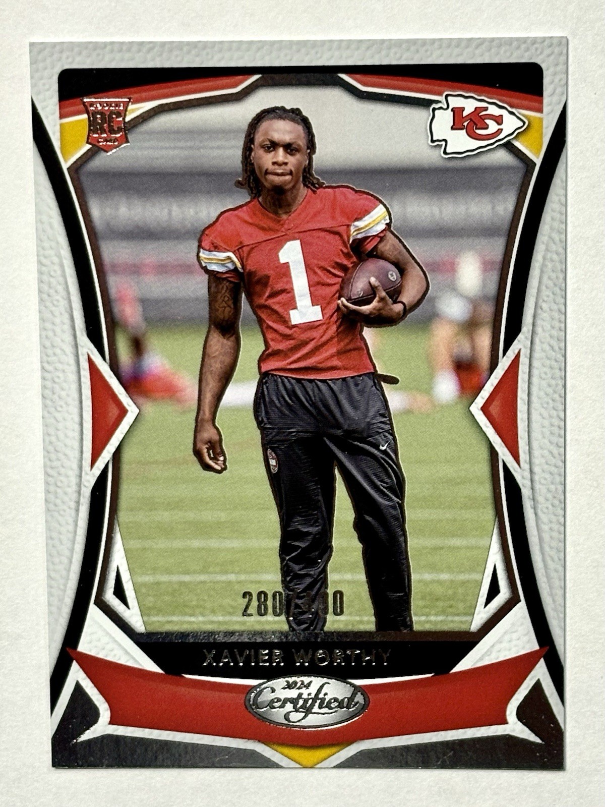 2024 Certified Xavier Worthy Rookies RC Rookie #/400 Chiefs