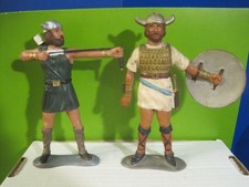 MARX WARRIORS OF THE WORLD GOLDMARX VIKING KNIGHTS 6 INCH PLASTIC TOY SOLDIERS