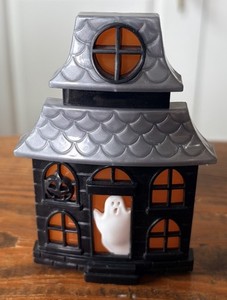Rare Halloween Ghost in Haunted House Blink & Glow Wallflower Retired