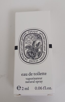 New Diptyque Rose Eau De Toilette 2ml/ 0.06oz Travel Size Sample Authentic Fresh