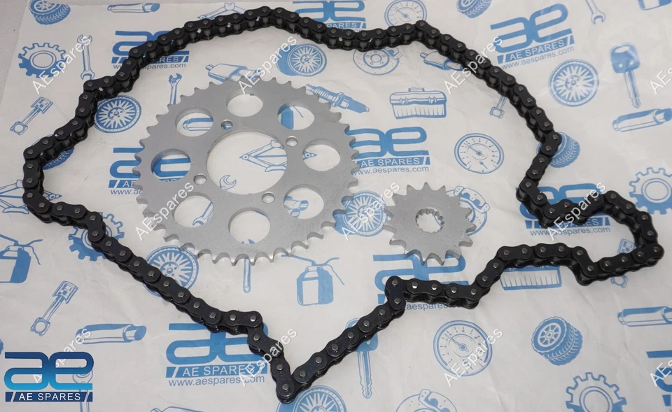 适用于 YAMAHA RD350 链条 SPROCKET 套件 15T 40T 94 LINK PITCH 250 400 R5 XS360 @US — 第 3/4 张图片