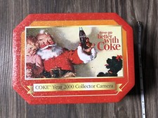 coca cola tin box 2000 collector camera only box A4.2