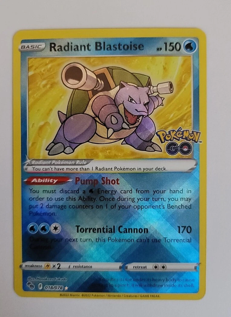 radiant blastoise pokemon go card - Preserved in a tamper How much is this radiant