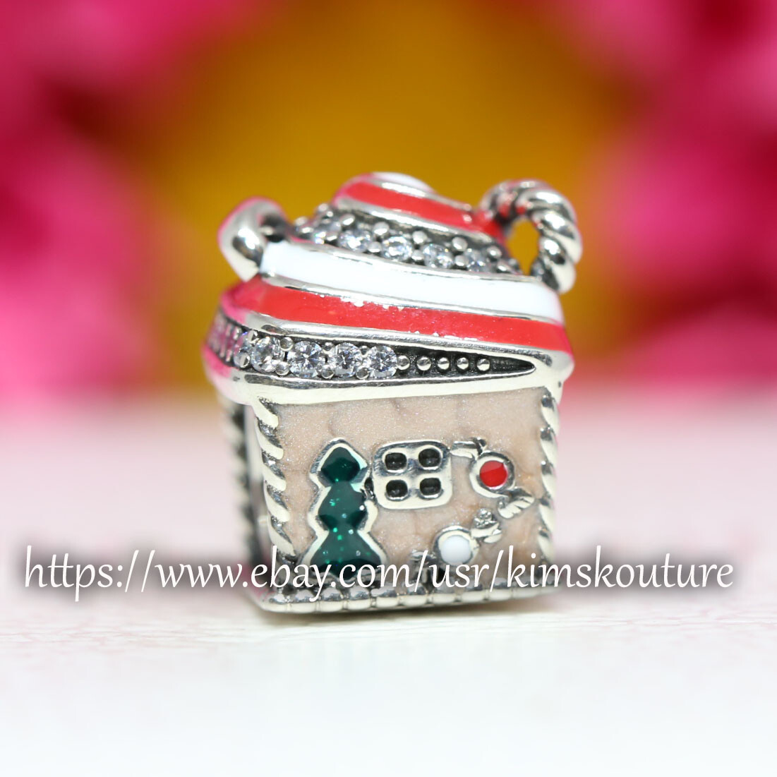 Authentic Pndora Festive Gingerbread House Sterling Silver