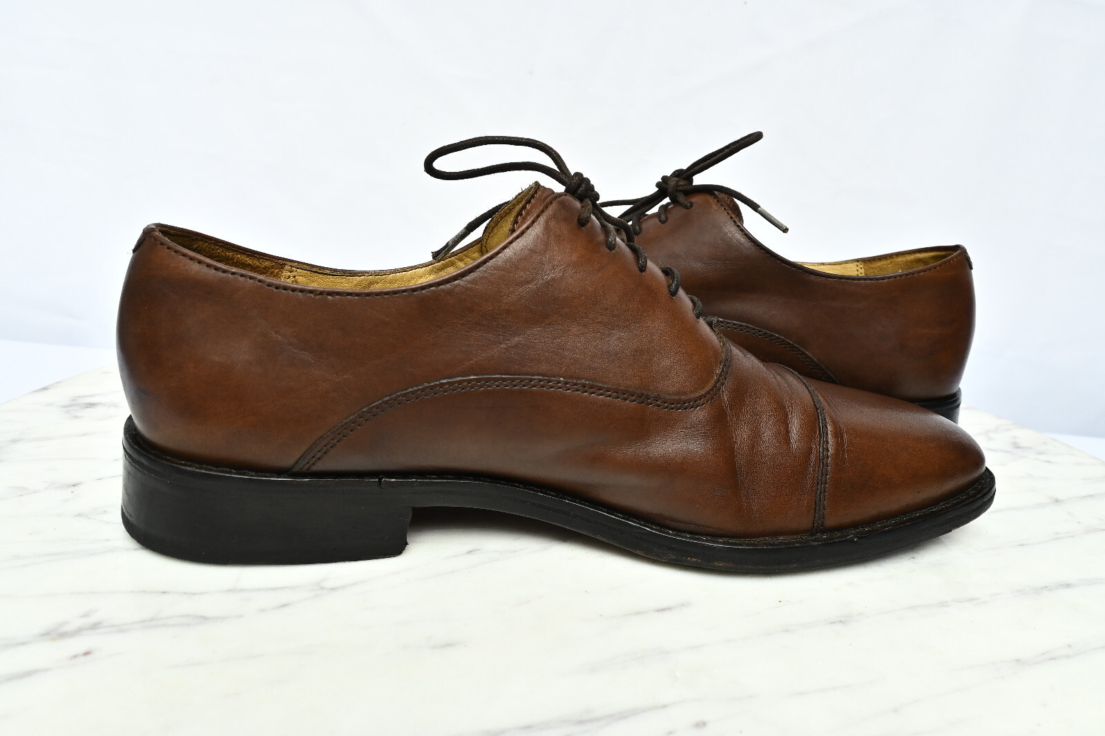SAOLA Scarpe eleganti classiche Oxford Cole Haan uomo C07516 punta marrone taglia 9 5