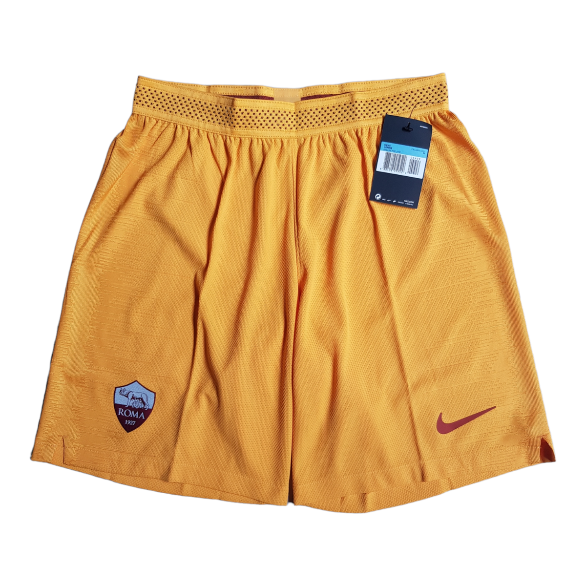 Men's Nike Aeroswift AS Roma Player Match Issue Shorts Yellow size MEDIUM