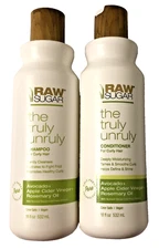 Raw Sugar The Truly Unruly Shampoo & Conditioner Set For Curly Hair 18 fl oz